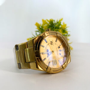 Forecast Gold Plated Chain Water Resistant Watch