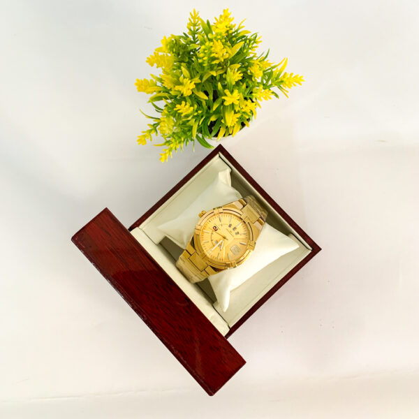 Forecast Gold Plated Chain Water Resistant Watch - Image 6