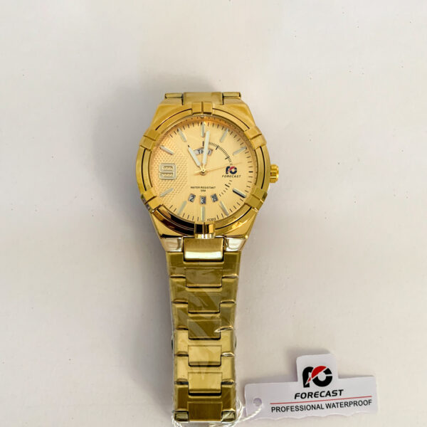 Forecast Gold Plated Chain Water Resistant Watch - Image 3